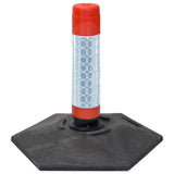 flexi-cylinder-defiance-base-delineator-post-self-righting-melba-swintex-traffic-control-flexible-vehicle-impact-guidance-safety-reflective-highway-uv-resistant-plastic-bollard-pedestrian-starlux-bolt-down-bitumin-pad-adhesive-durable-heavy-duty
