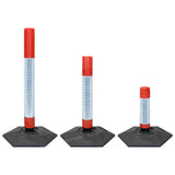 flexi-cylinder-defiance-base-delineator-post-self-righting-melba-swintex-traffic-control-flexible-vehicle-impact-guidance-safety-reflective-highway-uv-resistant-plastic-bollard-pedestrian-starlux-bolt-down-bitumin-pad-adhesive-durable-heavy-duty
