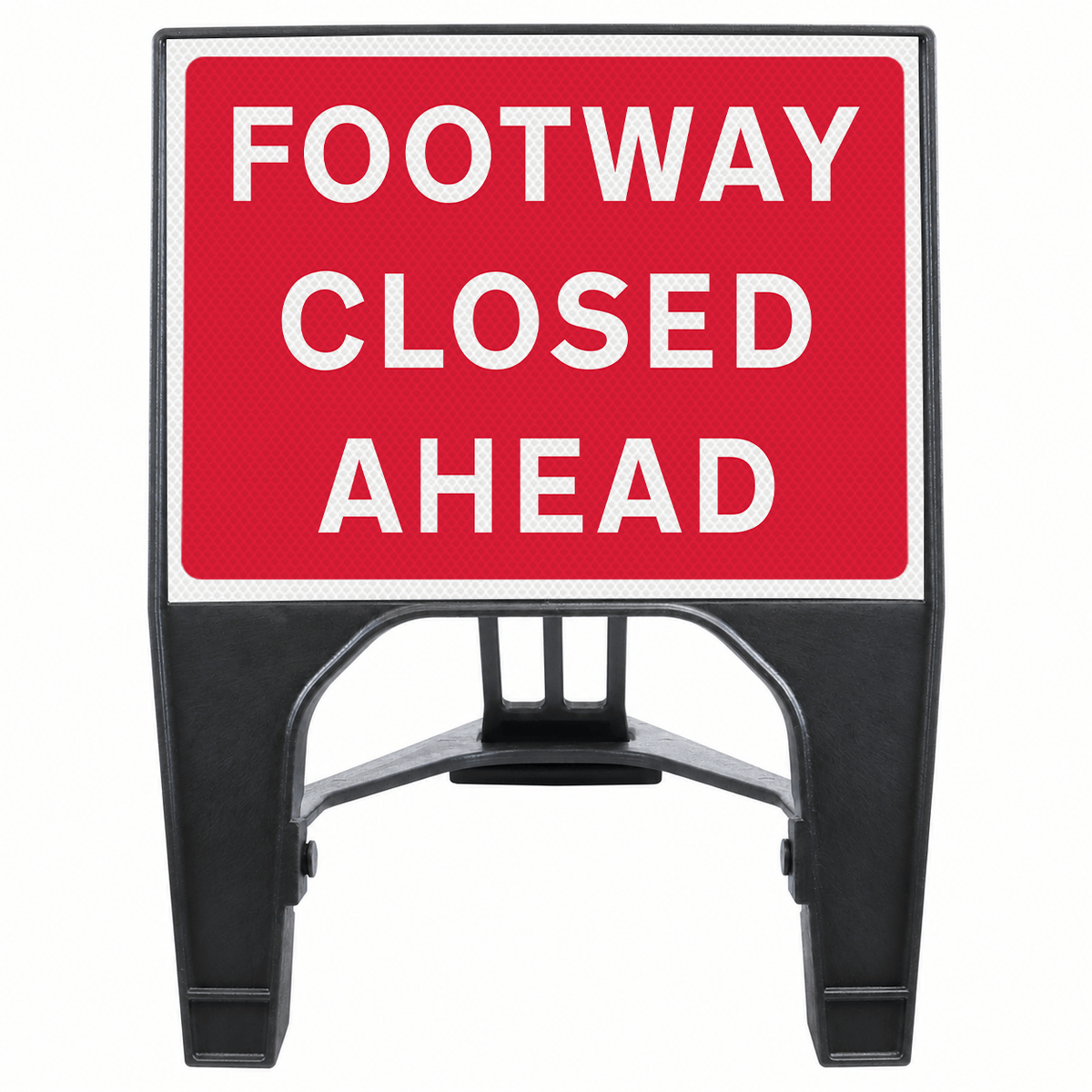 Footway Closed Ahead 600 x 450mm Q-Sign