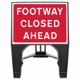 Footway Closed Ahead 600 x 450mm Q-Sign