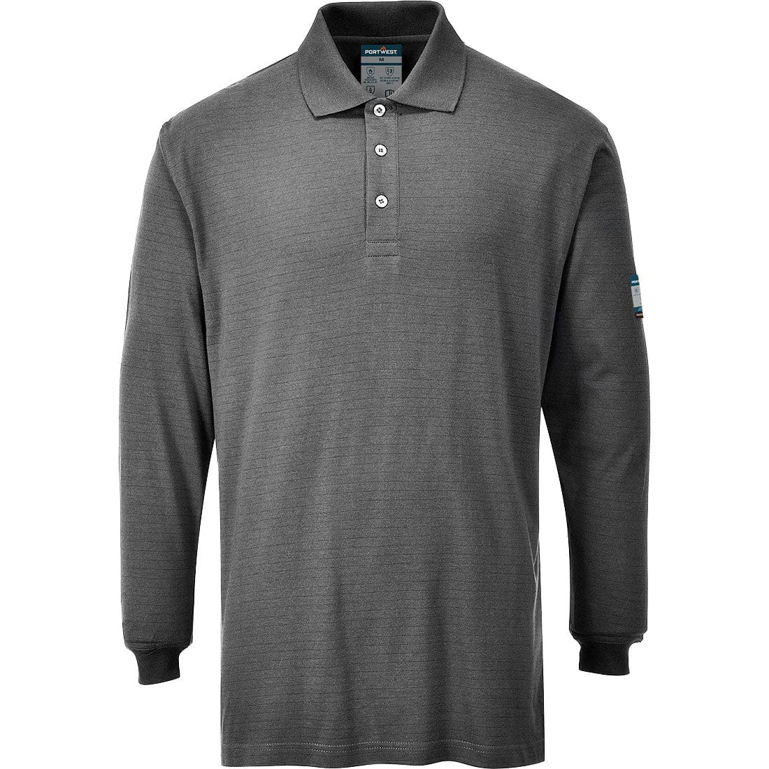 Portwest FR10 Modaflame Knit FR Long Sleeve Polo Shirt