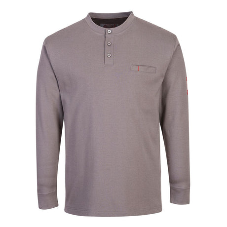 Portwest FR32 Bizflame Knit FR Long Sleeve Henley