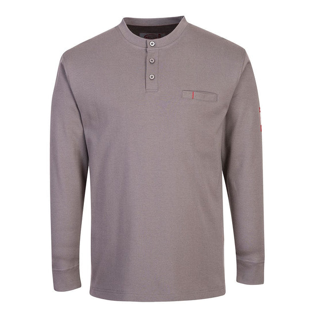 Portwest FR32 Bizflame Knit FR Long Sleeve Henley