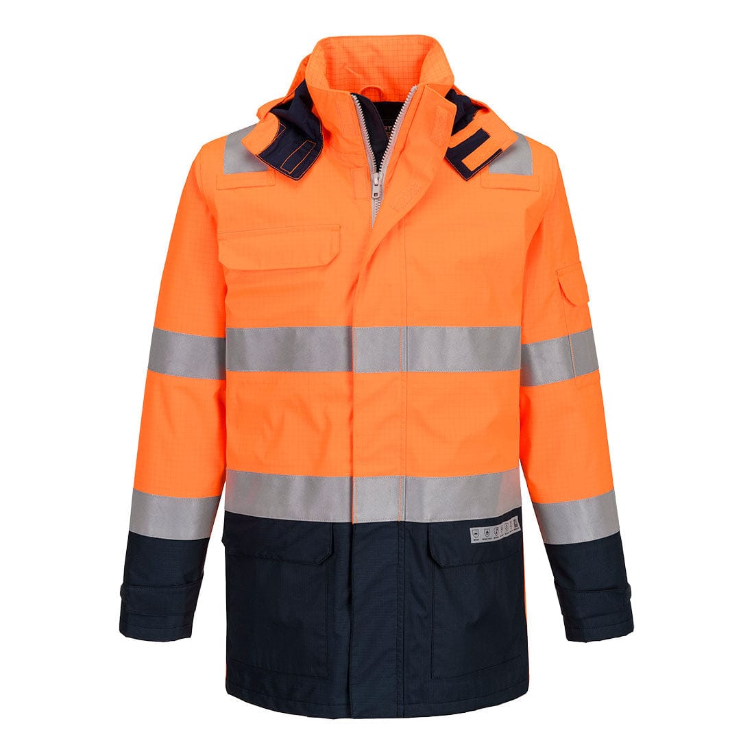 Portwest FR605 Waterproof Bizflame Rain+ Hi-Vis Multi-Norm Contrast FR Jacket