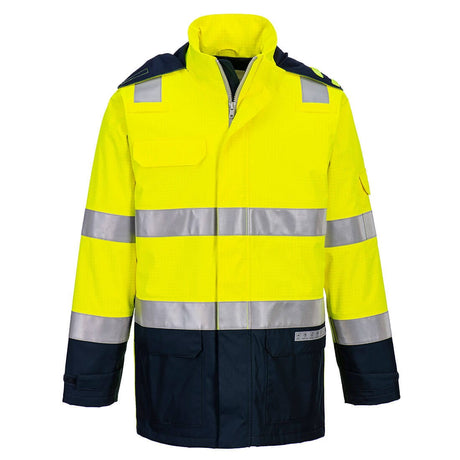Portwest FR605 Waterproof Bizflame Rain+ Hi-Vis Multi-Norm Contrast FR Jacket
