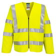 Portwest FR616 Bizflame Hi-Vis FR Long Sleeve Zip Vest