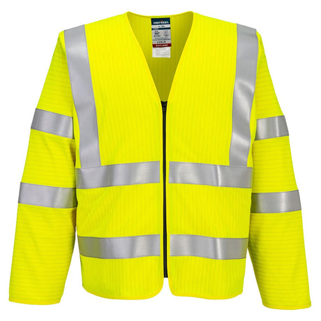 Portwest FR616 Bizflame Hi-Vis FR Long Sleeve Zip Vest