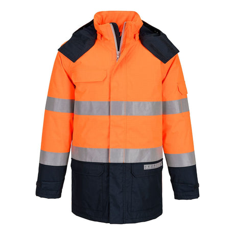 Portwest FR617 Waterproof Bizflame Rain+ Hi-Vis Multi-Norm Contrast FR Winter Jacket