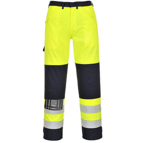Portwest FR62 Bizflame Work Hi-Vis Multi-Norm Contrast FR Trousers