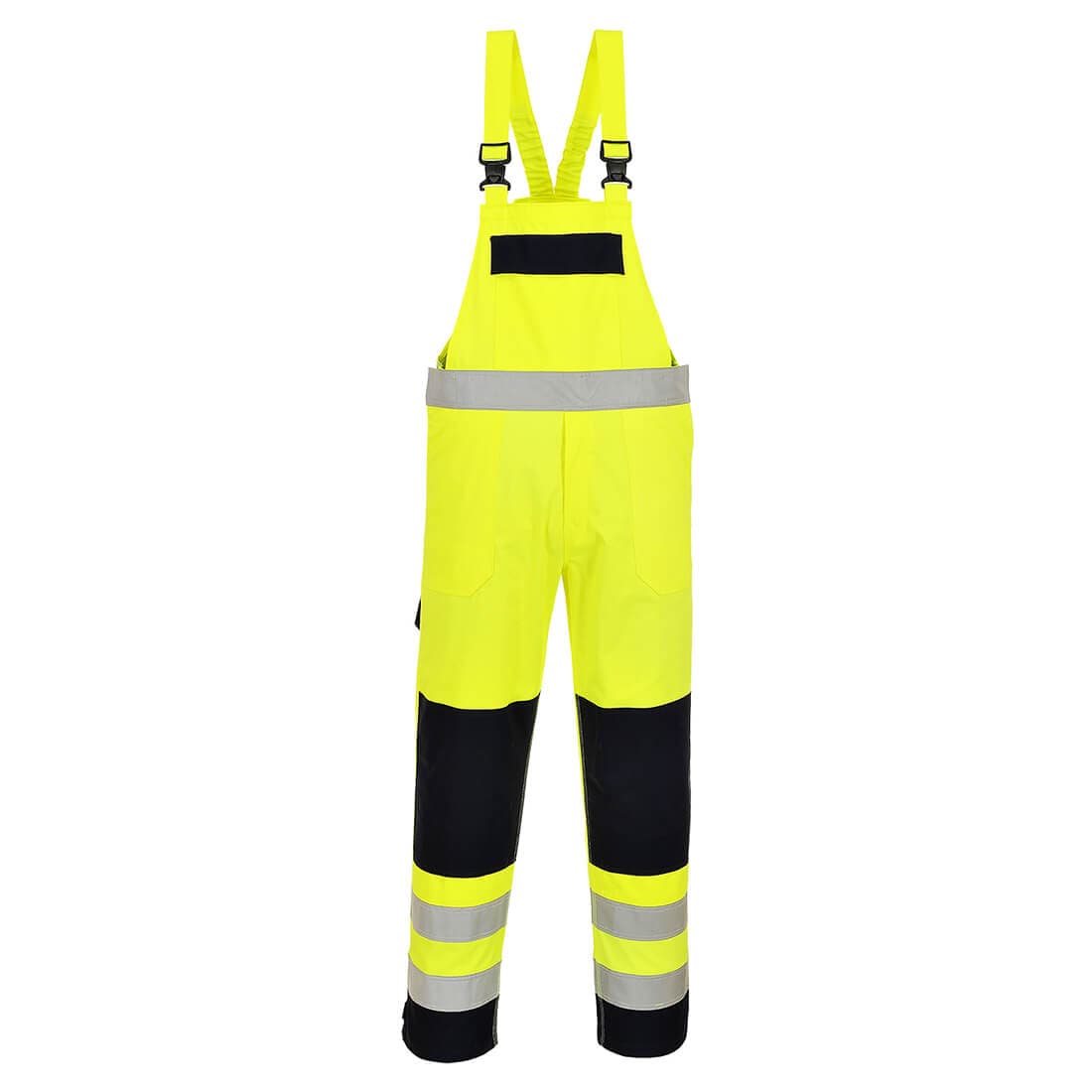 Portwest FR63 Bizflame Work Hi-Vis Multi-Norm Contrast FR Bib and Brace