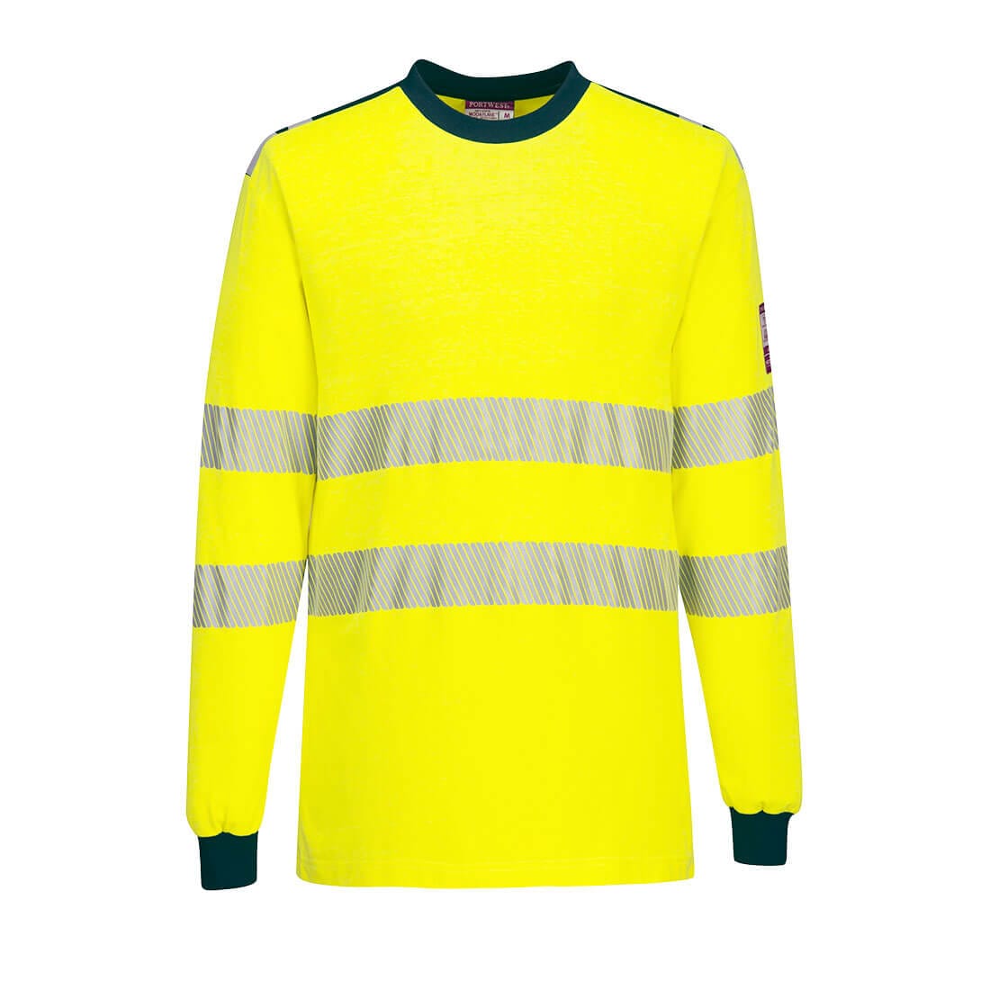 Portwest FR701 PW3 Modaflame Knit Hi-Vis FR Long Sleeve T-Shirt