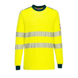 Portwest FR701 PW3 Modaflame Knit Hi-Vis FR Long Sleeve T-Shirt
