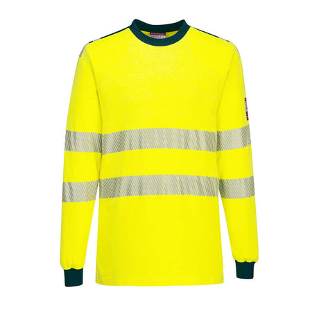 Portwest FR701 PW3 Modaflame Knit Hi-Vis FR Long Sleeve T-Shirt