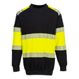 Portwest FR716 PW3 Modaflame Knit Hi-Vis Class 1 FR Sweatshirt