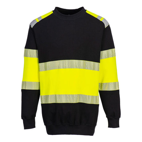 Portwest FR716 PW3 Modaflame Knit Hi-Vis Class 1 FR Sweatshirt