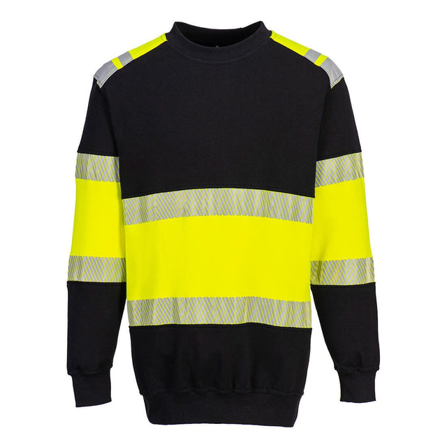 Portwest FR716 PW3 Modaflame Knit Hi-Vis Class 1 FR Sweatshirt