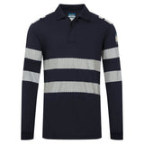 Portwest FR733 PW3 Modaflame Knit FR Long Sleeve Polo Shirt