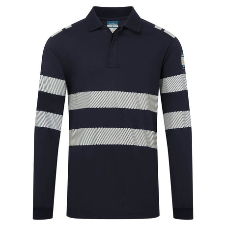 Portwest FR733 PW3 Modaflame Knit FR Long Sleeve Polo Shirt