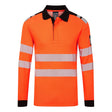 Portwest FR734 PW3 Modaflame Knit HVO FR Long Sleeve Polo Shirt