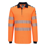 Portwest FR734 PW3 Modaflame Knit HVO FR Long Sleeve Polo Shirt
