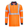 Portwest FR76 Modaflame Knit HVO FR Long Sleeve Polo Shirt