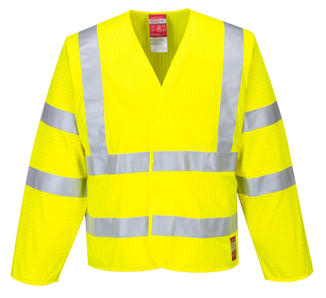 Portwest FR85 Bizflame Hi-Vis FR Long Sleeve Vest