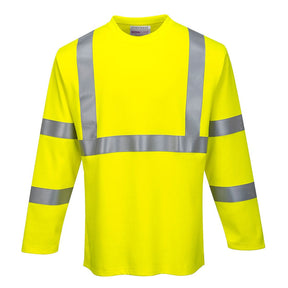 Portwest FR96 Modaflame Knit Hi-Vis FR Long Sleeve T-Shirt