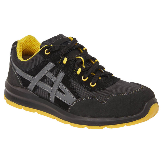Portwest FT50 Waterproof Steel Leather and Textile Trainer S1 FO SR