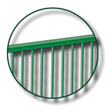 Flexarail-cld-vertical-bar-railings-bowtop-rospa-play-safe-bs17229-perimeter-security-playgrounds-schools-fencing-self-raking-child-safe-durable-custom-colour-high-spearhead-finial-safety-play-area-residential-powder-coated
