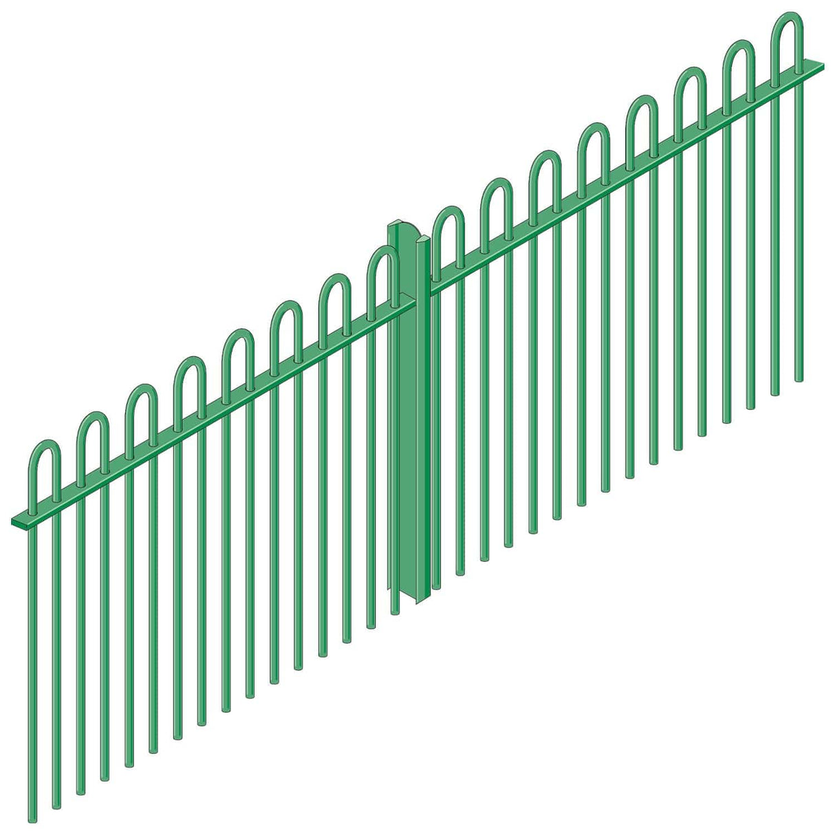 Vertical Bar Metal Fence Railings