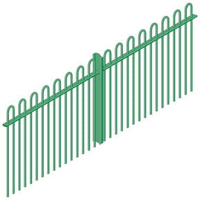 Vertical Bar Metal Fence Railings