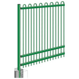 Flexarail-cld-vertical-bar-railings-bowtop-rospa-play-safe-bs17229-perimeter-security-playgrounds-schools-fencing-self-raking-child-safe-durable-custom-colour-high-spearhead-finial-safety-play-area-residential-powder-coated