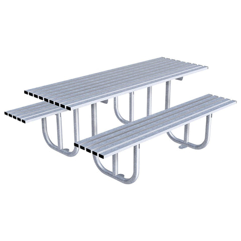 HADDON-seat-picnic-table-backless-bench-autopa-steel-metal-garden-outdoor-seating-commercial-industrial-park-schools-durable-powder-coated-heavy-duty-weather-resistant-bolt-down-fixed-shopping-centres-flanged
