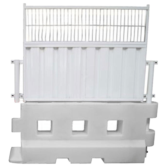 GB2-water-filled-safety-barrier-50-50-mesh-hoarding-fencing-panel-events-construction-heav-duty-durable-portable-crowd-control-outdoor-secure-fence-industrial-temporary-site-security-racetracks-traffic-roadworks-galvanised-powder-coated-steel
