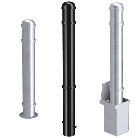 Three ornamental bollards