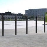 GFC2000-ornamental-galvanised-steel-bollard-ragged-flanged-removable-bolt-down-concrete-cast-in-decorative-outdoor-city-landscaping-parks-urban-architectural-safety-crash-protection-pedestrian-safety-vehicle-access-control-custom-colours-commercial-industrial-security-eyelets-hooks-chains