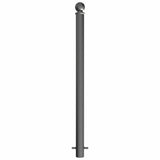 GFC2000-ornamental-galvanised-steel-bollard-ragged-flanged-removable-bolt-down-concrete-cast-in-decorative-outdoor-city-landscaping-parks-urban-architectural-safety-crash-protection-pedestrian-safety-vehicle-access-control-custom-colours-commercial-industrial-security-eyelets-hooks-chains