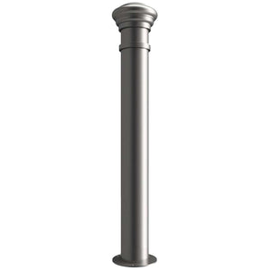 GFC7000-manchester-ornamental-galvanised-steel-bollard-ragged-flanged-removable-bolt-down-concrete-cast-in-decorative-outdoor-city-landscaping-parks-urban-architectural-safety-crash-protection-pedestrian-safety-vehicle-access-control-custom-colours-commercial-industrial-security-eyelets-hooks-chains