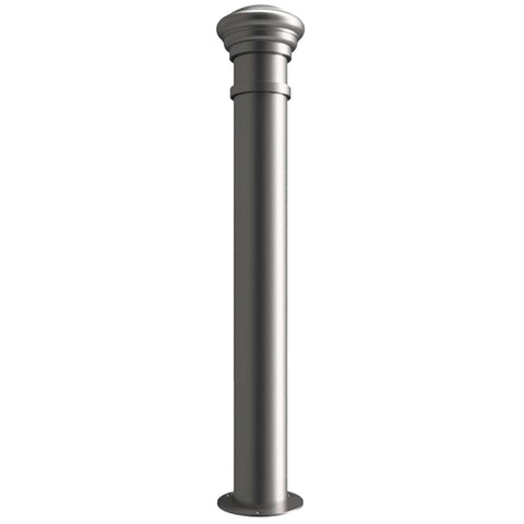 GFC7000-manchester-ornamental-galvanised-steel-bollard-ragged-flanged-removable-bolt-down-concrete-cast-in-decorative-outdoor-city-landscaping-parks-urban-architectural-safety-crash-protection-pedestrian-safety-vehicle-access-control-custom-colours-commercial-industrial-security-eyelets-hooks-chains