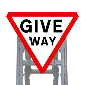 Reflective Quick Fit Sign Faces Chapter 8 Compliant The Red Book Road Sign High Visibility Traffic Safety Temporary Boards Custom Sign Frame RA1  HIP Class 2 RA2 Prismatic GRP Plastic Substrate Composite Dibond 
