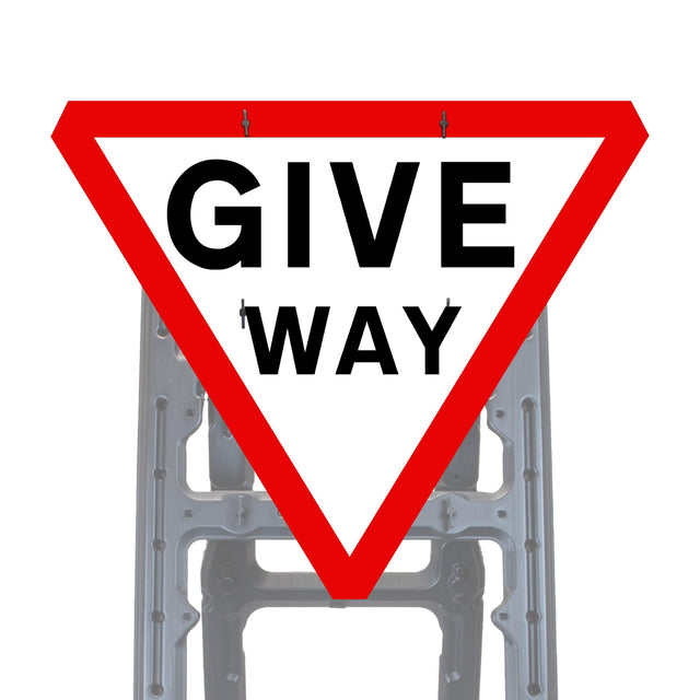 Reflective Quick Fit Sign Faces Chapter 8 Compliant The Red Book Road Sign High Visibility Traffic Safety Temporary Boards Custom Sign Frame RA1  HIP Class 2 RA2 Prismatic GRP Plastic Substrate Composite Dibond 