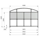 glendale-open-fronted-modular-smoking-shelter-outdoor-area-cigarette-smoke-waterproof-weather-resistant-public-spaces-university-bars-resteraunts-free-standing-galvanised-mild-steel-heavy-duty-durable-commercial-receational-PETG-curved-roof