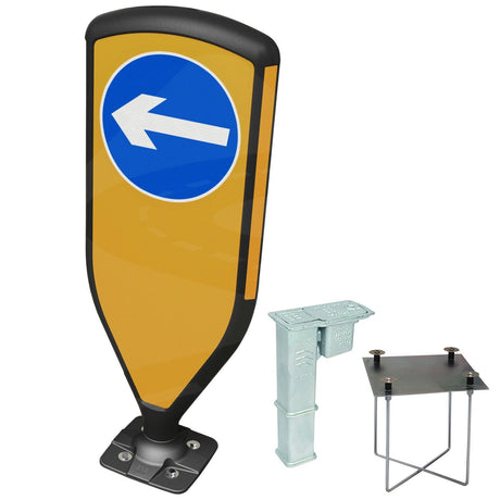 Retroreflective Reboundable Self-Righting Bollard