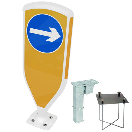Retroreflective Reboundable Self-Righting Bollard