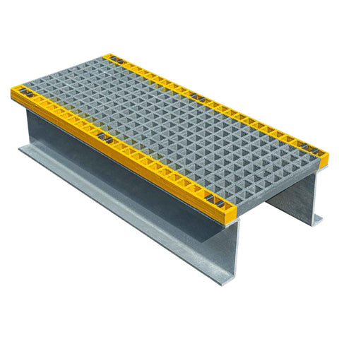 GRP-step-over-platform-glass-reinforced-plastic-walkway-access-industrial-site-safety-pipework-cables-high-visibility-free-standing-durable-lightweight-corrosion-resistant-fibreglass-warehouse-factory-flooring-construction-outdoor-indoor