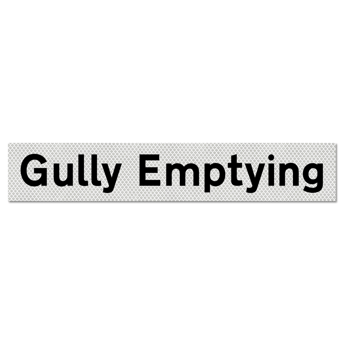 Gully Emptying Supplementary Plate - Q-Sign