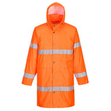 Portwest H442 Class 2 Waterproof Hi-Vis Rain Coat 100cm