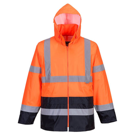 Portwest H443 Class 2 Waterproof Hi-Vis Contrast Classic Rain Jacket