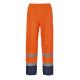 Portwest H444 Waterproof Hi-Vis Contrast Classic Rain Trousers