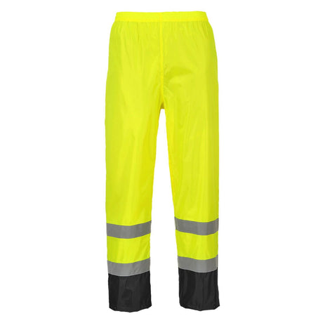 Portwest H444 Waterproof Hi-Vis Contrast Classic Rain Trousers